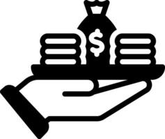 solid icon for instead vector