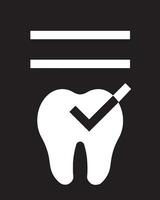 diente dentista icono símbolo imagen vector. ilustración de el dental medicina símbolo diseño gráfico imagen vector