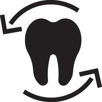 Tooth dentist icon symbol image vector. Illustration of the dental medicine symbol design graphic image vector