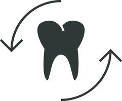 Tooth dentist icon symbol image vector. Illustration of the dental medicine symbol design graphic image vector