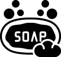 solid icon for soap vector