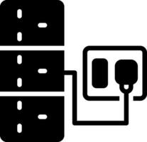 solid icon for connectors vector