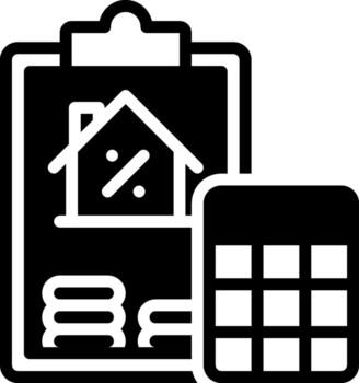 solid icon for interest vector