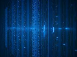 AI generated Digital Cyberspace with Particles and Digital Data Network Connections. High Speed Connection and Data Analysis Technology Digital Abstract Background Concept. 3d rendering photo