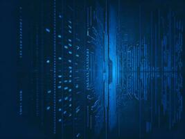 AI generated Digital Cyberspace with Particles and Digital Data Network Connections. High Speed Connection and Data Analysis Technology Digital Abstract Background Concept. 3d rendering photo