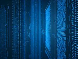 AI generated Digital Cyberspace with Particles and Digital Data Network Connections. High Speed Connection and Data Analysis Technology Digital Abstract Background Concept. 3d rendering photo