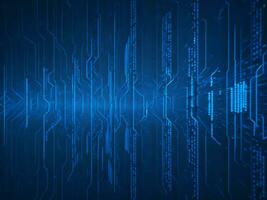 AI generated Digital Cyberspace with Particles and Digital Data Network Connections. High Speed Connection and Data Analysis Technology Digital Abstract Background Concept. 3d rendering photo