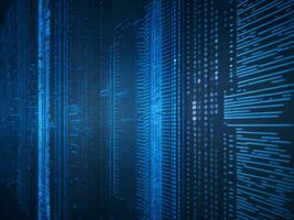AI generated Digital Cyberspace with Particles and Digital Data Network Connections. High Speed Connection and Data Analysis Technology Digital Abstract Background Concept. 3d rendering photo