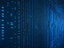 AI generated Digital Cyberspace with Particles and Digital Data Network Connections. High Speed Connection and Data Analysis Technology Digital Abstract Background Concept. 3d rendering photo