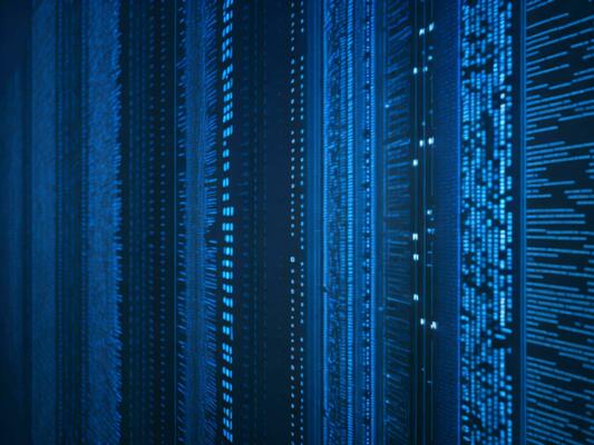 AI generated Digital Cyberspace with Particles and Digital Data Network Connections. High Speed Connection and Data Analysis Technology Digital Abstract Background Concept. 3d rendering