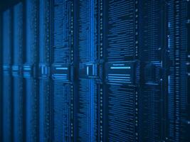 AI generated Digital Cyberspace with Particles and Digital Data Network Connections. High Speed Connection and Data Analysis Technology Digital Abstract Background Concept. 3d rendering photo