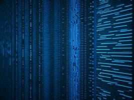 AI generated Digital Cyberspace with Particles and Digital Data Network Connections. High Speed Connection and Data Analysis Technology Digital Abstract Background Concept. 3d rendering photo
