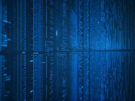 AI generated Digital Cyberspace with Particles and Digital Data Network Connections. High Speed Connection and Data Analysis Technology Digital Abstract Background Concept. 3d rendering photo