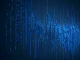 AI generated Digital Cyberspace with Particles and Digital Data Network Connections. High Speed Connection and Data Analysis Technology Digital Abstract Background Concept. 3d rendering photo