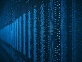 AI generated Digital Cyberspace with Particles and Digital Data Network Connections. High Speed Connection and Data Analysis Technology Digital Abstract Background Concept. 3d rendering photo