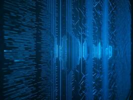AI generated Digital Cyberspace with Particles and Digital Data Network Connections. High Speed Connection and Data Analysis Technology Digital Abstract Background Concept. 3d rendering photo