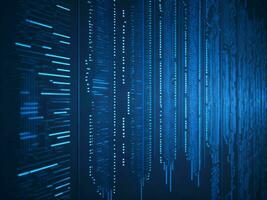 AI generated Digital Cyberspace with Particles and Digital Data Network Connections. High Speed Connection and Data Analysis Technology Digital Abstract Background Concept. 3d rendering photo