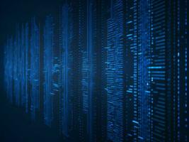 AI generated Digital Cyberspace with Particles and Digital Data Network Connections. High Speed Connection and Data Analysis Technology Digital Abstract Background Concept. 3d rendering photo