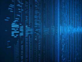AI generated Digital Cyberspace with Particles and Digital Data Network Connections. High Speed Connection and Data Analysis Technology Digital Abstract Background Concept. 3d rendering photo