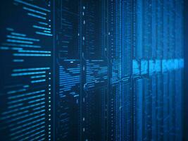 AI generated Digital Cyberspace with Particles and Digital Data Network Connections. High Speed Connection and Data Analysis Technology Digital Abstract Background Concept. 3d rendering photo