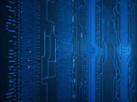 AI generated Digital Cyberspace with Particles and Digital Data Network Connections. High Speed Connection and Data Analysis Technology Digital Abstract Background Concept. 3d rendering photo