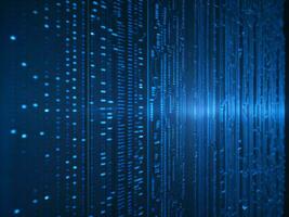 AI generated Digital Cyberspace with Particles and Digital Data Network Connections. High Speed Connection and Data Analysis Technology Digital Abstract Background Concept. 3d rendering photo