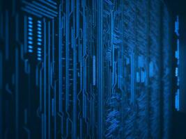 AI generated Digital Cyberspace with Particles and Digital Data Network Connections. High Speed Connection and Data Analysis Technology Digital Abstract Background Concept. 3d rendering photo