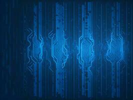 AI generated Digital Cyberspace with Particles and Digital Data Network Connections. High Speed Connection and Data Analysis Technology Digital Abstract Background Concept. 3d rendering photo