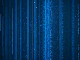 AI generated Digital Cyberspace with Particles and Digital Data Network Connections. High Speed Connection and Data Analysis Technology Digital Abstract Background Concept. 3d rendering photo