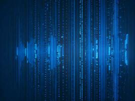 AI generated Digital Cyberspace with Particles and Digital Data Network Connections. High Speed Connection and Data Analysis Technology Digital Abstract Background Concept. 3d rendering photo