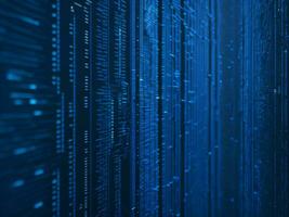 AI generated Digital Cyberspace with Particles and Digital Data Network Connections. High Speed Connection and Data Analysis Technology Digital Abstract Background Concept. 3d rendering photo