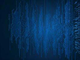AI generated Digital Cyberspace with Particles and Digital Data Network Connections. High Speed Connection and Data Analysis Technology Digital Abstract Background Concept. 3d rendering photo
