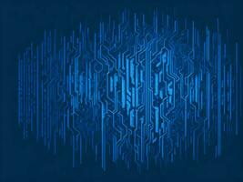 AI generated Digital Cyberspace with Particles and Digital Data Network Connections. High Speed Connection and Data Analysis Technology Digital Abstract Background Concept. 3d rendering photo