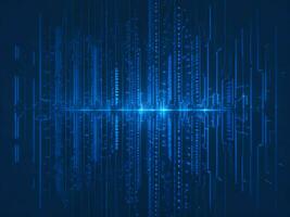 AI generated Digital Cyberspace with Particles and Digital Data Network Connections. High Speed Connection and Data Analysis Technology Digital Abstract Background Concept. 3d rendering photo