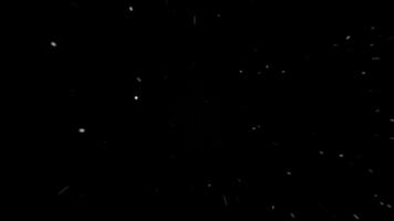 Dust particles overlay floating Glittering Particles with black background video