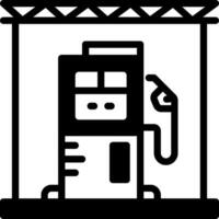 solid icon for fuel vector