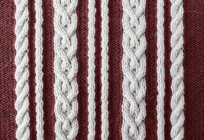 AI generated Knitted sweater texture, background with copy space. AI Generated photo