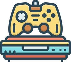 color icon for consoles vector