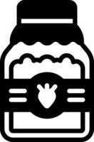 solid icon for jam vector