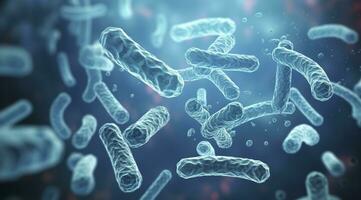 AI generated Legionella pneumophila Bacteria. Medical 3d illustration. AI Generated photo