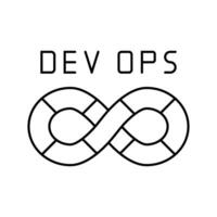 devops software line icon vector illustration