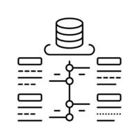 software deployment line icon vector illustration