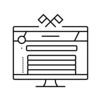 community game development line icon vector illustration