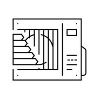 cooling energy efficient line icon vector illustration