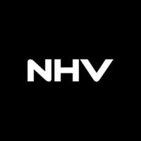 NHV Letter Logo Design, Inspiration for a Unique Identity. Modern Elegance and Creative Design. Watermark Your Success with the Striking this Logo. vector