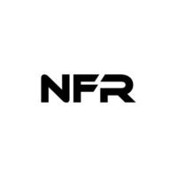 NFR Letter Logo Design, Inspiration for a Unique Identity. Modern Elegance and Creative Design. Watermark Your Success with the Striking this Logo. vector