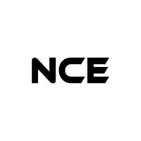 NCE Letter Logo Design, Inspiration for a Unique Identity. Modern Elegance and Creative Design. Watermark Your Success with the Striking this Logo. vector