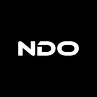 NDO Letter Logo Design, Inspiration for a Unique Identity. Modern Elegance and Creative Design. Watermark Your Success with the Striking this Logo. vector