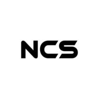 ncs letra logo diseño, inspiración para un único identidad. moderno elegancia y creativo diseño. filigrana tu éxito con el sorprendentes esta logo. vector