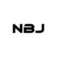 NBJ Letter Logo Design, Inspiration for a Unique Identity. Modern Elegance and Creative Design. Watermark Your Success with the Striking this Logo. vector